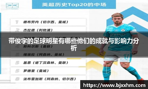 带俊字的足球明星有哪些他们的成就与影响力分析